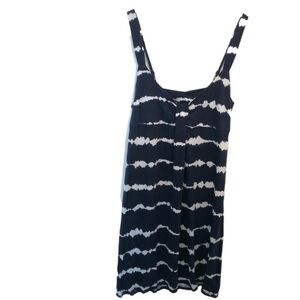 Munki Munki Pajama Dress Navy Tie Dye